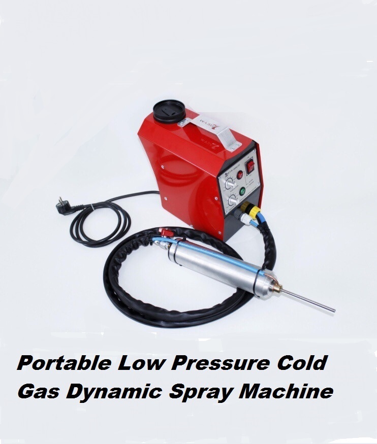Portable mobile Cold Gas Dynamic Spray Machine + Hot Sandblaster, 2 IN