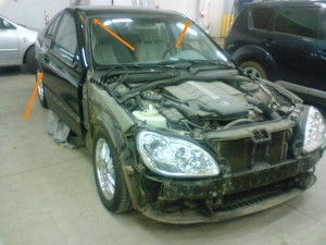 Corrosion here      