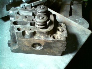 Truck engine block head   