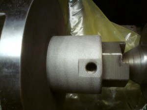 After sandblasting with Dymet   