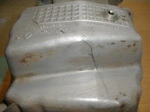 Big crack in aluminium 