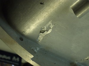 Defect in cast aluminium 